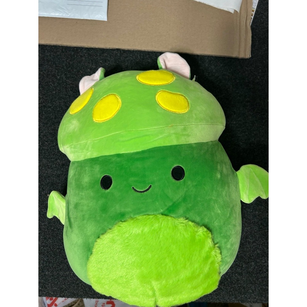 Squishmallows 14" Earling Neon Green Mushroom Bat Plush – Official Jazwares NWT - Picture 4 of 10